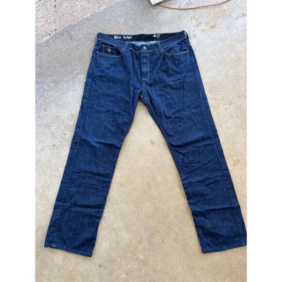 Vintage Blue Label Mens Jeans Size 40 Baggy Hip Hop D4 - Picture 2 of 6